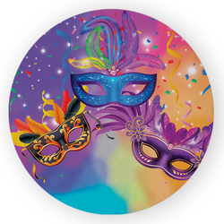 Capa Painel Redondo Decorativo Tema Carnaval Data ... - Loja | Bibi Painéis