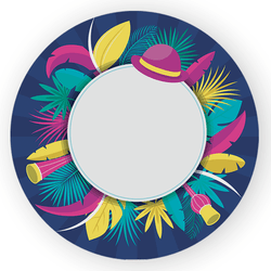 Capa Painel Redondo Decorativo Tema Carnaval Data ... - Loja | Bibi Painéis