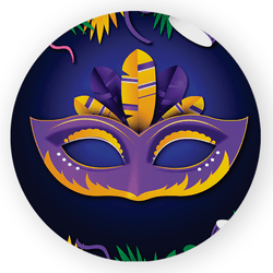 Capa Painel Redondo Decorativo Tema Carnaval Data ... - Loja | Bibi Painéis