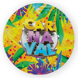 Capa Painel Redondo Decorativo Tema Carnaval Data ... - Loja | Bibi Painéis