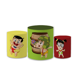 Trio Capas de Cilindros Sublimados Decorativo Tema... - Loja | Bibi Painéis