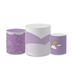 Trio Capas de Cilindros Sublimados Decorativo Tema... - Loja | Bibi Painéis