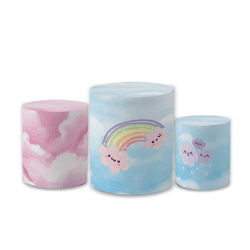Trio Capas de Cilindros Sublimados Decorativo Tema... - Loja | Bibi Painéis