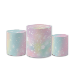 Trio Capas de Cilindros Sublimados Decorativo Tema... - Loja | Bibi Painéis