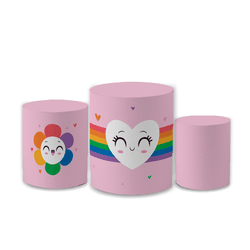 Trio Capas de Cilindros Sublimados Decorativo Tema... - Loja | Bibi Painéis