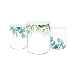 Trio Capas de Cilindros Sublimados Decorativo Tema... - Loja | Bibi Painéis