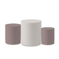 Trio Capas de Cilindros Sublimados Decorativo Tema... - Loja | Bibi Painéis