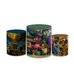 Trio Capas de Cilindros Sublimados Decorativo Tema... - Loja | Bibi Painéis
