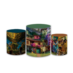 Trio Capas de Cilindros Sublimados Decorativo Tema... - Loja | Bibi Painéis