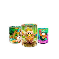 Trio Capas de Cilindros Sublimados Decorativo Tema... - Loja | Bibi Painéis