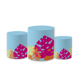 Trio Capas de Cilindros Sublimados Decorativo Tema... - Loja | Bibi Painéis