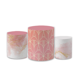 Trio Capas de Cilindros Sublimados Decorativo Tema... - Loja | Bibi Painéis