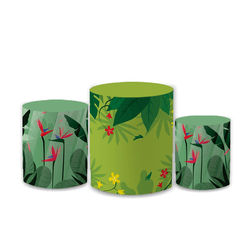 Trio Capas de Cilindros Sublimados Decorativo Tema... - Loja | Bibi Painéis