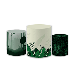 Trio Capas de Cilindros Sublimados Decorativo Tema... - Loja | Bibi Painéis