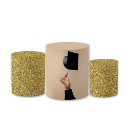 Trio Capas de Cilindros Sublimados Decorativo Tema... - Loja | Bibi Painéis