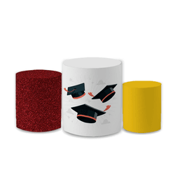 Trio Capas de Cilindros Sublimados Decorativo Tema... - Loja | Bibi Painéis