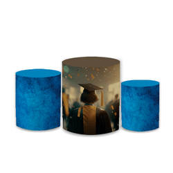 Trio Capas de Cilindros Sublimados Decorativo Tema... - Loja | Bibi Painéis