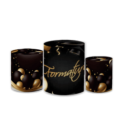 Trio Capas de Cilindros Sublimados Decorativo Tema... - Loja | Bibi Painéis