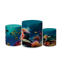 Trio Capas de Cilindros Sublimados Decorativo Tema... - Loja | Bibi Painéis