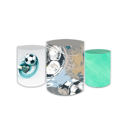 Trio Capas de Cilindros Sublimados Decorativo Tema... - Loja | Bibi Painéis