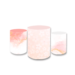 Trio Capas de Cilindros Sublimados Decorativo Tema... - Loja | Bibi Painéis