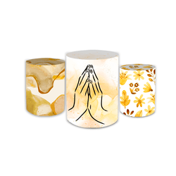 Trio Capas de Cilindros Sublimados Decorativo Tema... - Loja | Bibi Painéis