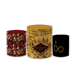 Trio Capas de Cilindros Sublimados Decorativo Tema... - Loja | Bibi Painéis