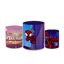 Trio Capas de Cilindros Sublimados Decorativo Tema... - Loja | Bibi Painéis