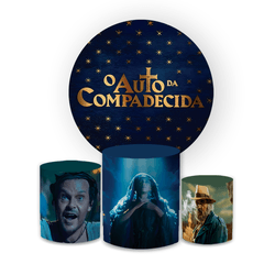 Kit Capa Painel Redondo + Capa Trio Cilindros Subl... - Loja | Bibi Painéis