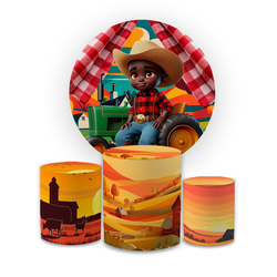 Kit Capa Painel Redondo + Capa Trio Cilindros Subl... - Loja | Bibi Painéis