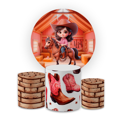 Kit Capa Painel Redondo + Capa Trio Cilindros Subl... - Loja | Bibi Painéis