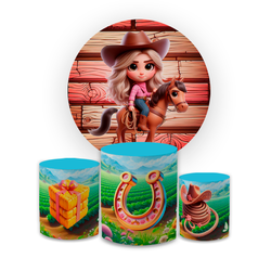 Kit Capa Painel Redondo + Capa Trio Cilindros Subl... - Loja | Bibi Painéis