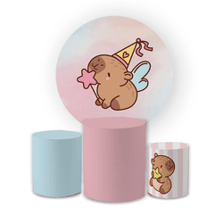 Kit Capa Painel Redondo + Capa Trio Cilindros Subl... - Loja | Bibi Painéis