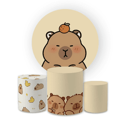 Kit Capa Painel Redondo + Capa Trio Cilindros Subl... - Loja | Bibi Painéis