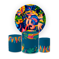Kit Capa Painel Redondo + Capa Trio Cilindros Subl... - Loja | Bibi Painéis