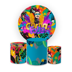 Kit Capa Painel Redondo + Capa Trio Cilindros Subl... - Loja | Bibi Painéis