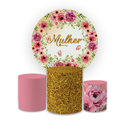 Kit Capa Painel Redondo + Capa Trio Cilindros Subl... - Loja | Bibi Painéis
