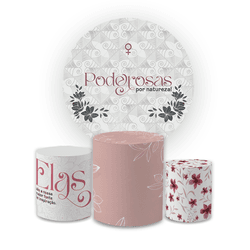 Kit Capa Painel Redondo + Capa Trio Cilindros Subl... - Loja | Bibi Painéis