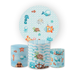 Kit Capa Painel Redondo + Capa Trio Cilindros Subl... - Loja | Bibi Painéis