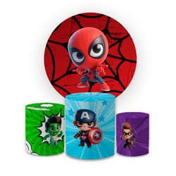 Kit Capa Painel Redondo + Capa Trio Cilindros Subl... - Loja | Bibi Painéis