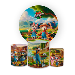 Kit Capa Painel Redondo + Capa Trio Cilindros Subl... - Loja | Bibi Painéis