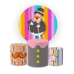 Kit Capa Painel Redondo + Capa Trio Cilindros Subl... - Loja | Bibi Painéis