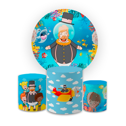 Kit Capa Painel Redondo + Capa Trio Cilindros Subl... - Loja | Bibi Painéis