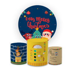 Kit Capa Painel Redondo + Capa Trio Cilindros Subl... - Loja | Bibi Painéis