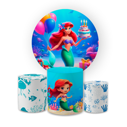 Kit Capa Painel Redondo + Capa Trio Cilindros Subl... - Loja | Bibi Painéis