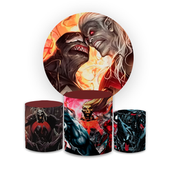 Kit Capa Painel Redondo + Capa Trio Cilindros Subl... - Loja | Bibi Painéis