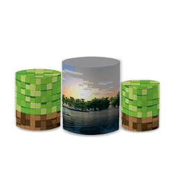 Trio Capas de Cilindros Sublimados Decorativo Tema... - Loja | Bibi Painéis