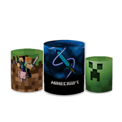 Trio Capas de Cilindros Sublimados Decorativo Tema... - Loja | Bibi Painéis