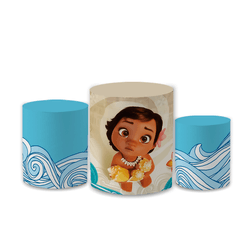 Trio Capas de Cilindros Sublimados Decorativo Tema... - Loja | Bibi Painéis