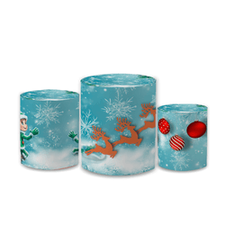 Trio Capas de Cilindros Sublimados Decorativo Tema... - Loja | Bibi Painéis